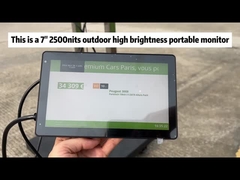 Moniteur extérieur de haute luminosité portable de 7 pouces en alliage d'aluminium 1080P