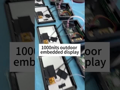 Moniteur tactile imperméable à l' eau à haute luminosité intégré 1000 Nits 7 pouces 16:9