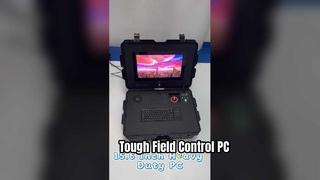 Station de contrôle de terrain portable avec boîtier PC de 15,6 pouces, haute luminosité