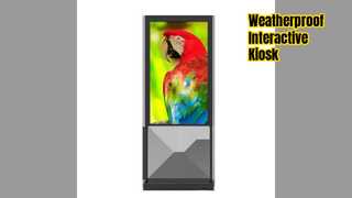 Station de kiosque extérieure sécurisée, écran tactile de 55 pouces