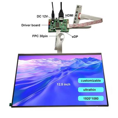 acheter 12.5 pouces Ultrafin TFT LVDS Affichage LCD à lumière du soleil Compte-rendu de surveillance mobile online manufacture