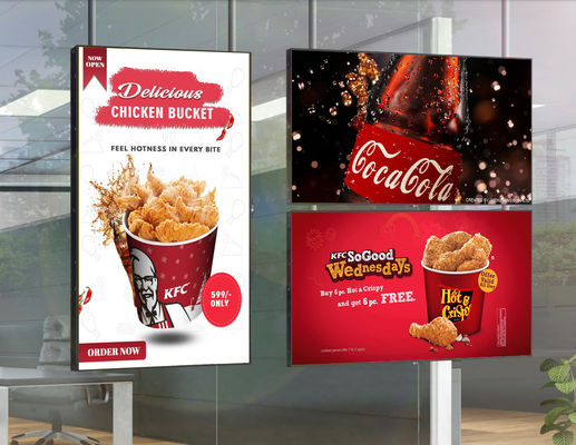 acheter Écran LCD pour vitrine de magasin, affichage de vitrine LCD Signage intelligent avec luminosité réglable online manufacture