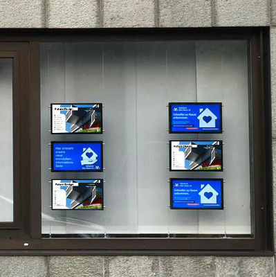 acheter 21.5 pouces LCD IPS multi-écran lecteur vidéo pour l'affichage de fenêtre immobilière de taille complète online manufacture