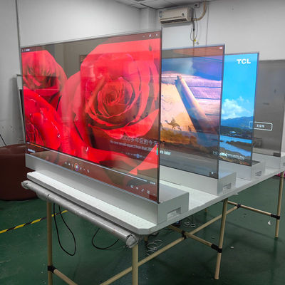 Écran OLED blanc bleu de 55 pouces Contraste 64x32 Moniteur de télévision intelligente